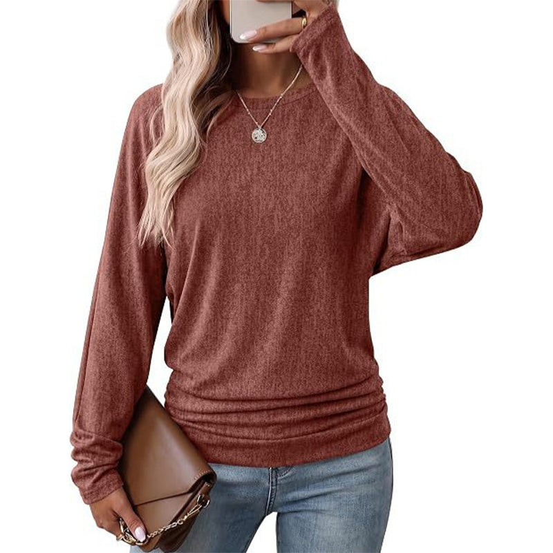 🧶Soft Knit, Multi-Color Versatile🍂 Women's Crewneck Knit Sweater – Stretch & Shape-Retaining, Six Autumn Shades | Easy to Pair with Denim, Boots & Skirts ✨