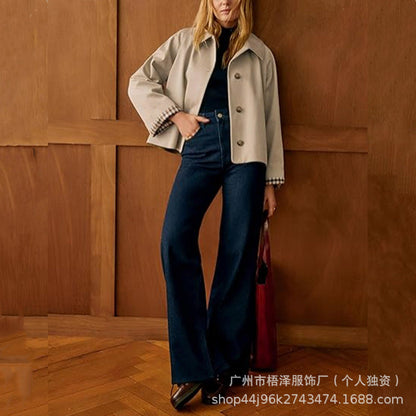 Women's Casual Long Sleeve Single Breasted Autumn Winter Coat