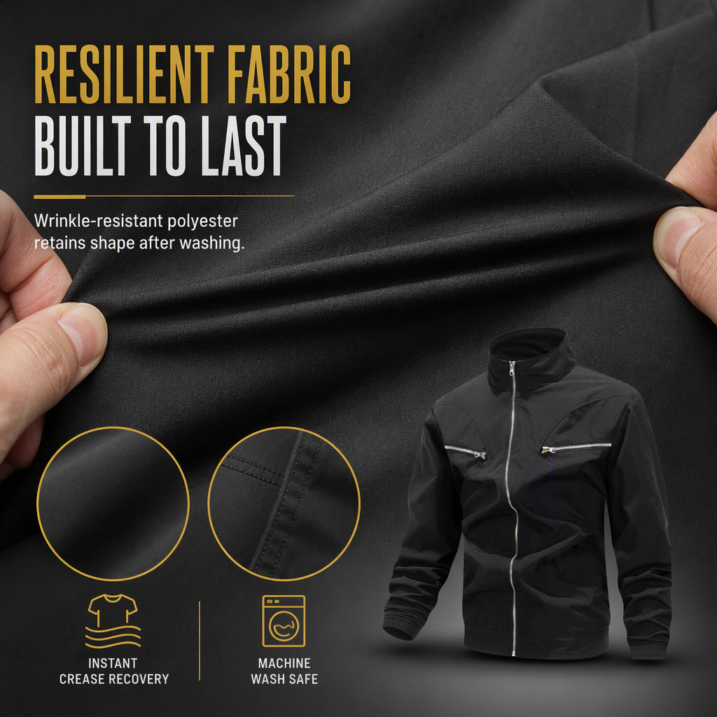 Men's Casual Stand Collar Bomber Jacket
