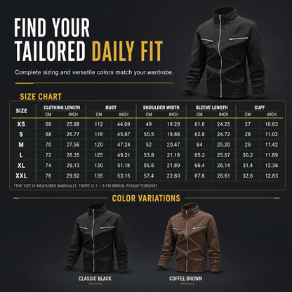 Men's Casual Stand Collar Bomber Jacket