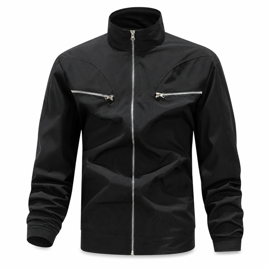 Men's Casual Stand Collar Bomber Jacket