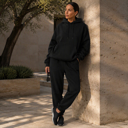 Women's Cozy Hoodie & Jogger Pants 2-Piece Set