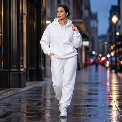 Women's Cozy Hoodie & Jogger Pants 2-Piece Set