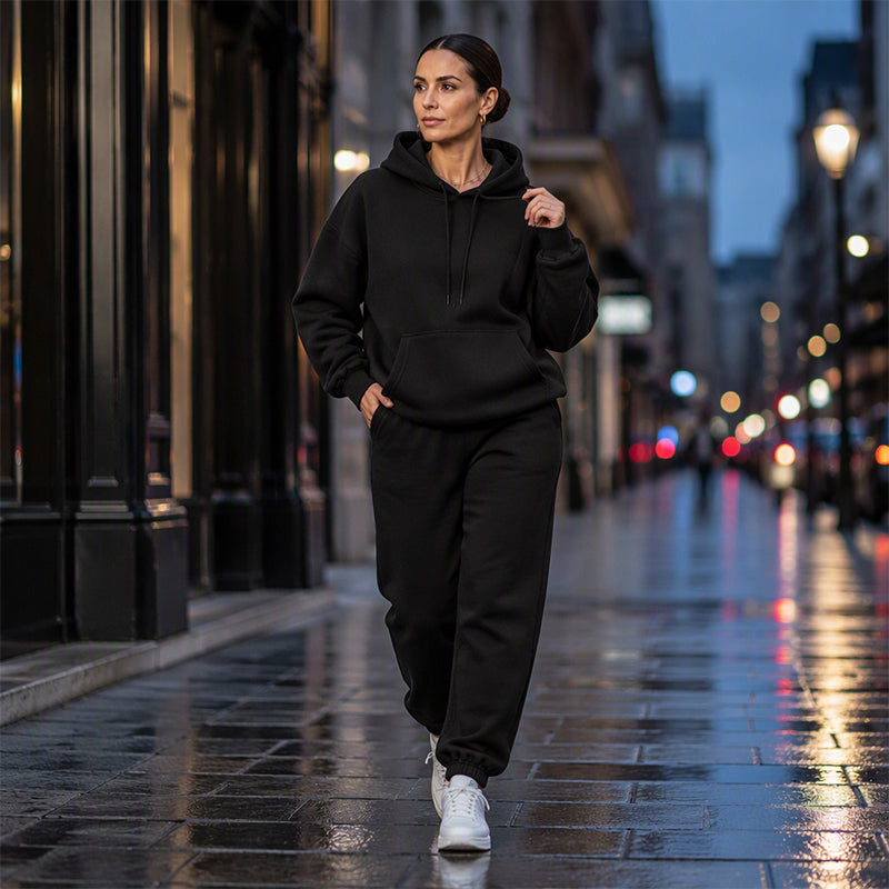 Women's Cozy Hoodie & Jogger Pants 2-Piece Set