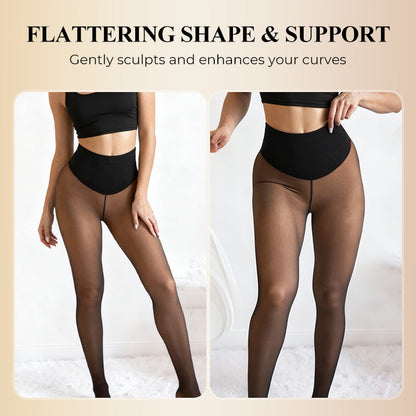 ❄️ LIMITED-TIME 50% OFF! ✨ Form-fitting fleece leggings with single seam — Stay warm & show off your perfect figure🤎