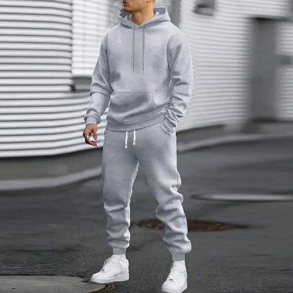 Men's Casual Hoodie & Sweatpants 2-Piece Set