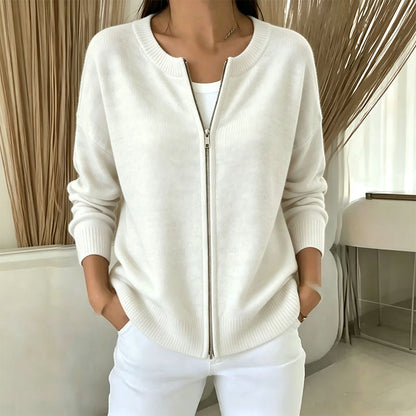 ☁️Women's Casual Zip-Up Knit Jacket