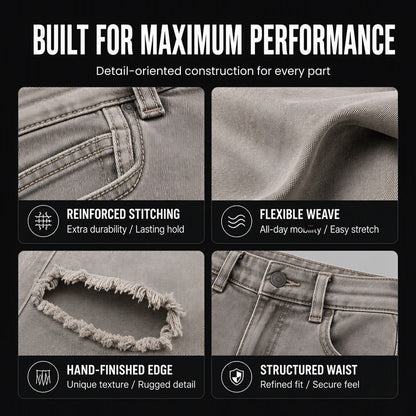 Men's Trendy Ripped Slim-Fit Jeans