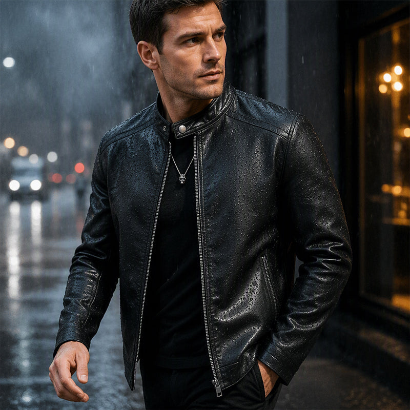 Warm Slim-Fit Biker Jacket 🏍️✨ – Stylish & Cozy Outerwear | Free Shipping 🚚
