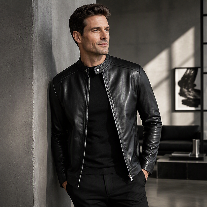 Warm Slim-Fit Biker Jacket 🏍️✨ – Stylish & Cozy Outerwear | Free Shipping 🚚