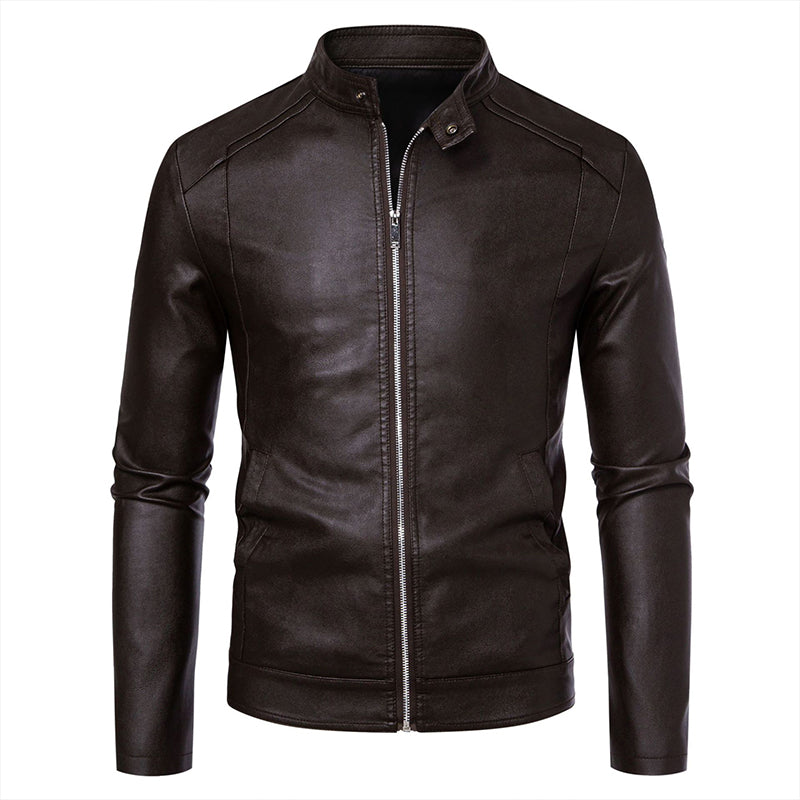 Warm Slim-Fit Biker Jacket 🏍️✨ – Stylish & Cozy Outerwear | Free Shipping 🚚