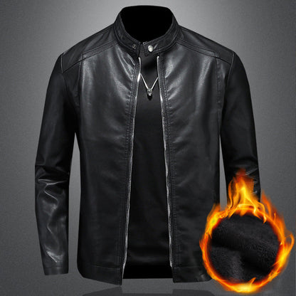 Warm Slim-Fit Biker Jacket 🏍️✨ – Stylish & Cozy Outerwear | Free Shipping 🚚