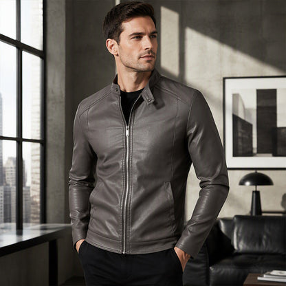 Warm Slim-Fit Biker Jacket 🏍️✨ – Stylish & Cozy Outerwear | Free Shipping 🚚
