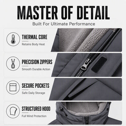 ⚡Free Shipping⚡Men's Winter Thermal Windproof Hooded Jacket