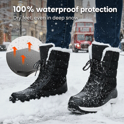 ❄️ Women's Waterproof Plush-Lined Mid-Calf Snow Boots ✨ – 50% OFF | Warm Winter Comfort