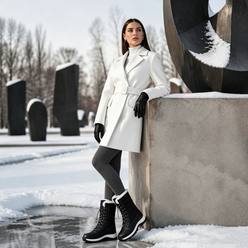 ❄️ Women's Waterproof Plush-Lined Mid-Calf Snow Boots ✨ – 50% OFF | Warm Winter Comfort