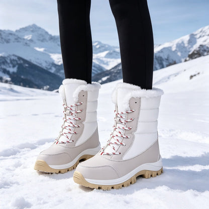 ❄️ Women's Waterproof Plush-Lined Mid-Calf Snow Boots ✨ – 50% OFF | Warm Winter Comfort