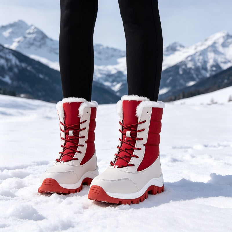 ❄️ Women's Waterproof Plush-Lined Mid-Calf Snow Boots ✨ – 50% OFF | Warm Winter Comfort