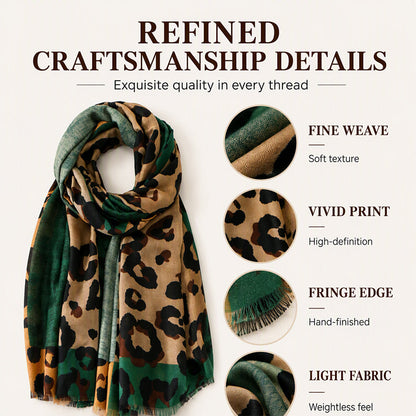 🧣 Versatile Lightweight Leopard Print Shawl Scarf 🐆✨ – 50% OFF | 30-Day Money-Back Guarantee
