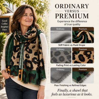 🧣 Versatile Lightweight Leopard Print Shawl Scarf 🐆✨ – 50% OFF | 30-Day Money-Back Guarantee