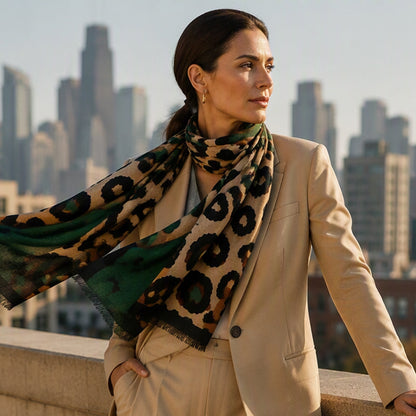 🧣 Versatile Lightweight Leopard Print Shawl Scarf 🐆✨ – 50% OFF | 30-Day Money-Back Guarantee