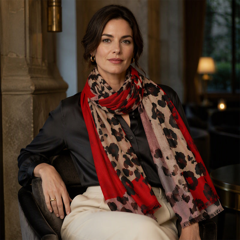 🧣 Versatile Lightweight Leopard Print Shawl Scarf 🐆✨ – 50% OFF | 30-Day Money-Back Guarantee