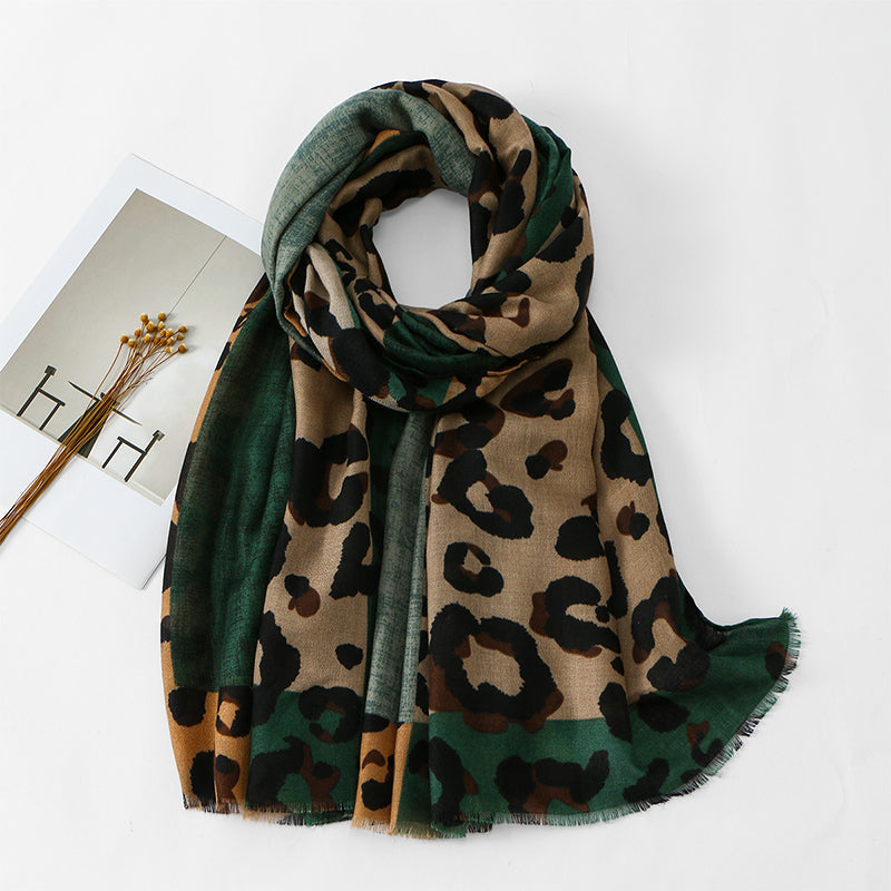 🧣 Versatile Lightweight Leopard Print Shawl Scarf 🐆✨ – 50% OFF | 30-Day Money-Back Guarantee