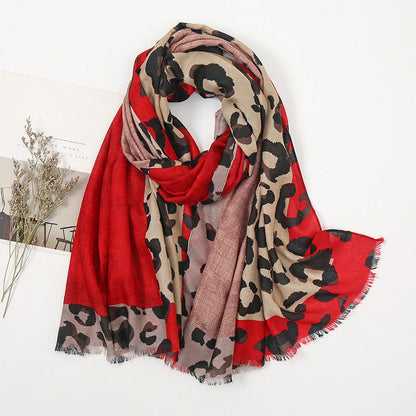 🧣 Versatile Lightweight Leopard Print Shawl Scarf 🐆✨ – 50% OFF | 30-Day Money-Back Guarantee