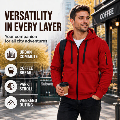 Men's Casual Thermal Hooded Jacket