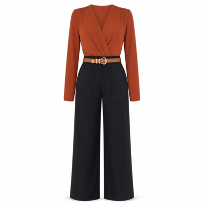 Women's Casual Wide Leg Suit Pants Autumn Winter Long Trousers
