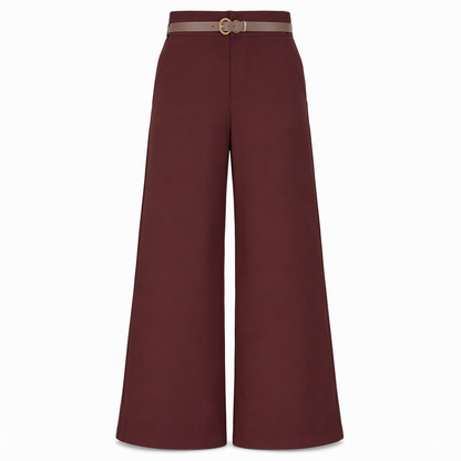 Women's Casual Wide Leg Suit Pants Autumn Winter Long Trousers