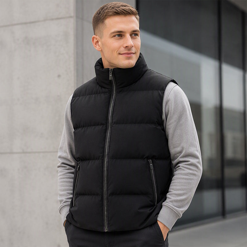 ⏰ Seasonal changeover sale: 50% off – quality at half the price! ✨Men's Classic Stand Collar Padded Vest