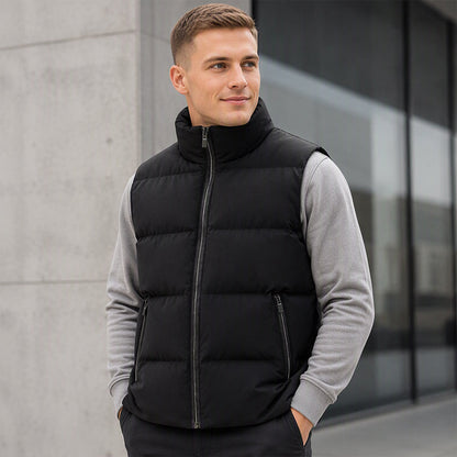 ⏰ Seasonal changeover sale: 50% off – quality at half the price! ✨Men's Classic Stand Collar Padded Vest