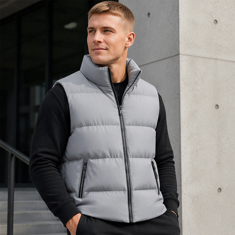 ⏰ Seasonal changeover sale: 50% off – quality at half the price! ✨Men's Classic Stand Collar Padded Vest