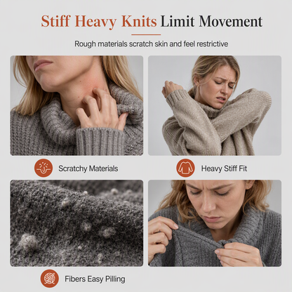Women's Mid-Length Open Front Knit Cardigan Sweater with Ribbed Cuffs