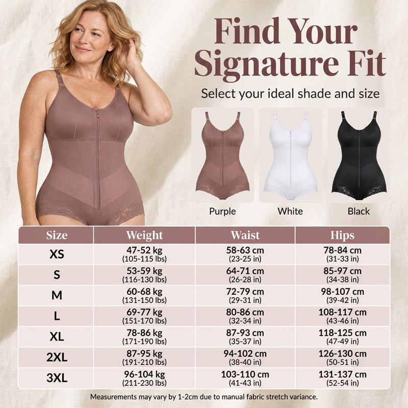 Women's Plus Size Tummy Control Bodysuit Shapewear