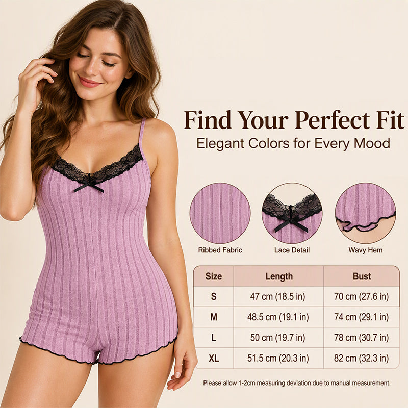🦋 Women's Butterfly Back Lace Romper – Elegant, Flattering & Comfortable Nightwear✨ – 50% OFF | 30-Day Money-Back Guarantee