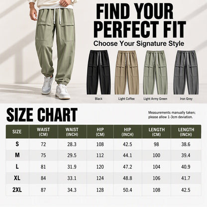 Men's Waterproof Plush-Lined Cargo Pants