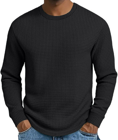 Men's Casual Slim Fit Crew Neck Long Sleeve Sweatshirt