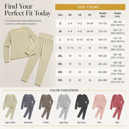 Women's Striped Color Block Crew Neck Long Sleeve Top and Pants Slim Fit Casual Loungewear Workout Set