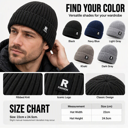 🖤Black Friday Sale:50% OFF🖤 🧢 Men's Slouchy Knit Warm Skull Cap