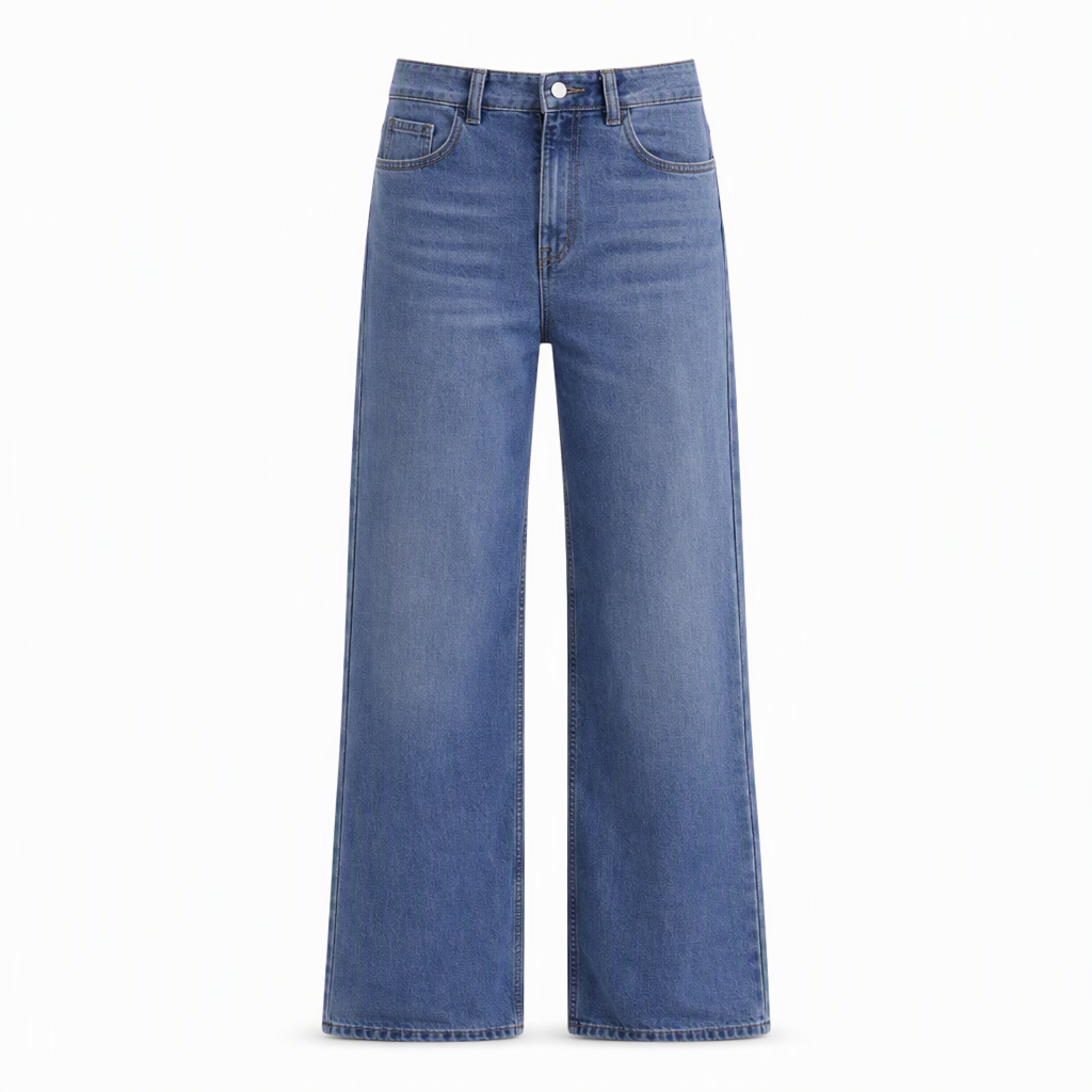 Women's Loose Fit Straight Leg Denim Jeans