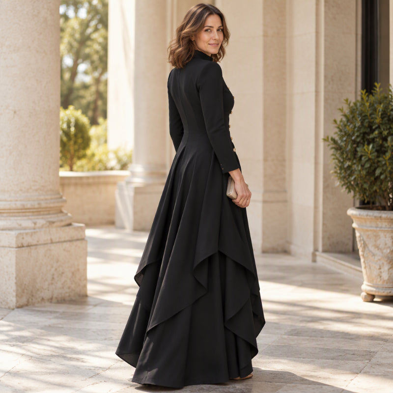 💜Free Shipping🖤Women's Elegant Longline Coat and Wide-Leg Pants Set