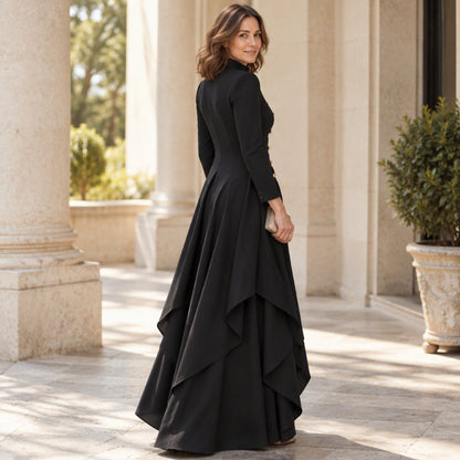 💜Free Shipping🖤Women's Elegant Longline Coat and Wide-Leg Pants Set