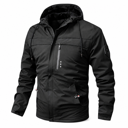 Men's American Retro Plush Lined Loose Fit Spring Autumn Coat