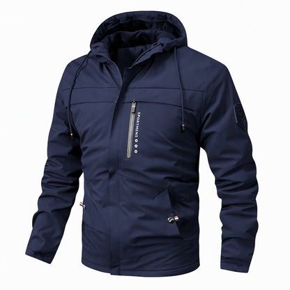 Men's American Retro Plush Lined Loose Fit Spring Autumn Coat