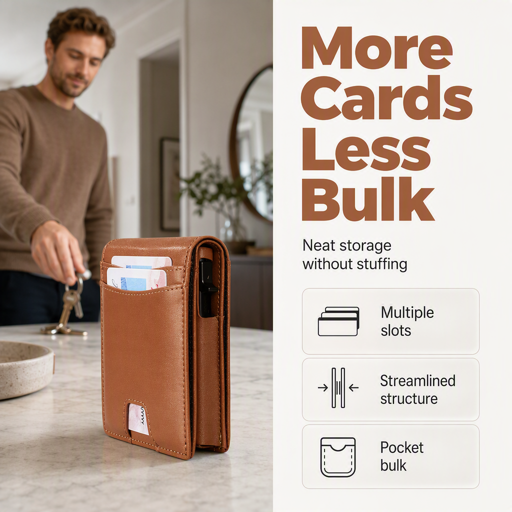 🖤Black Friday Sale:50% OFF🖤 ✨Men's Minimalist Slim RFID Blocking Wallet