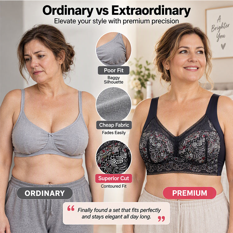 💖 Limited-Time Deal – 50% OFF! 🎀 Women's Seamless Floral Lace Support Bra ✨ | 30-Day Money-Back Guarantee