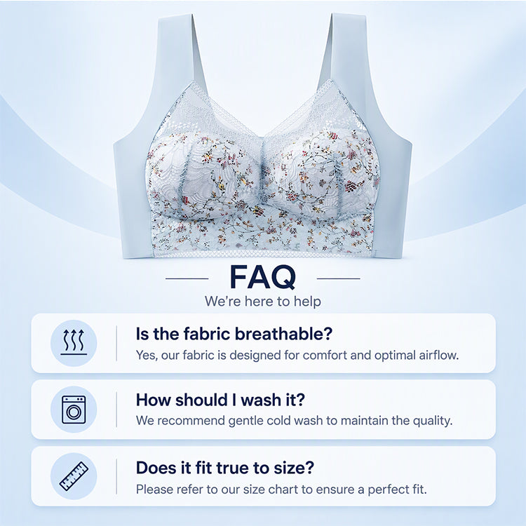 💖 Limited-Time Deal – 50% OFF! 🎀 Women's Seamless Floral Lace Support Bra ✨ | 30-Day Money-Back Guarantee