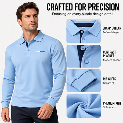 Men's Classic Long Sleeve Collared Shirt